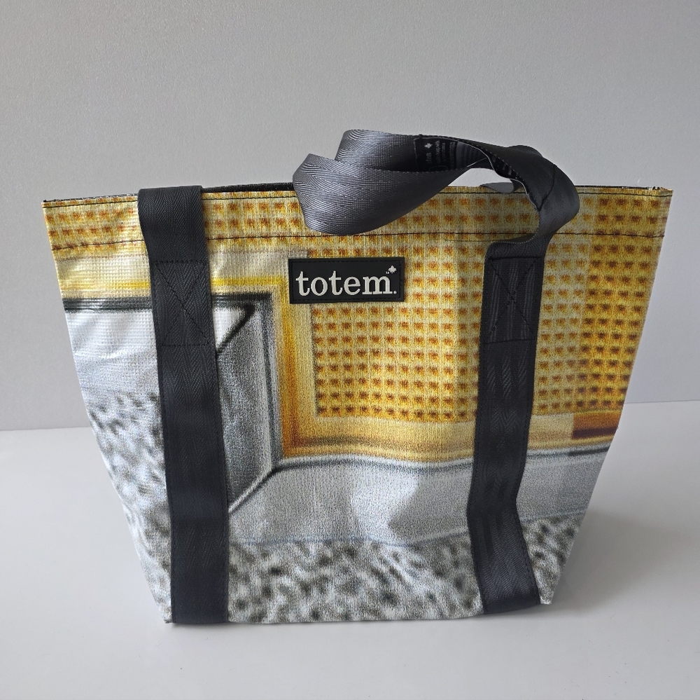 Totem Billboard Tote Bag Seatbelt Strap Handles Recycled PVC Shopper